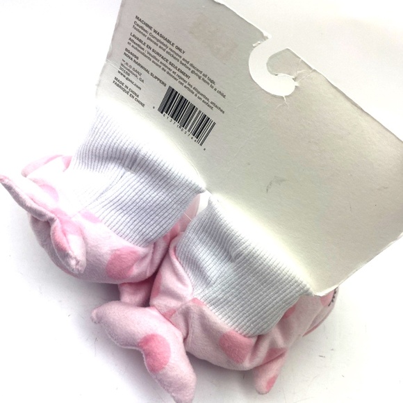 Baby Slippers Girls Size 0/12m Ganz Collection Pink Whale Infant Children Shoes - Picture 3 of 6